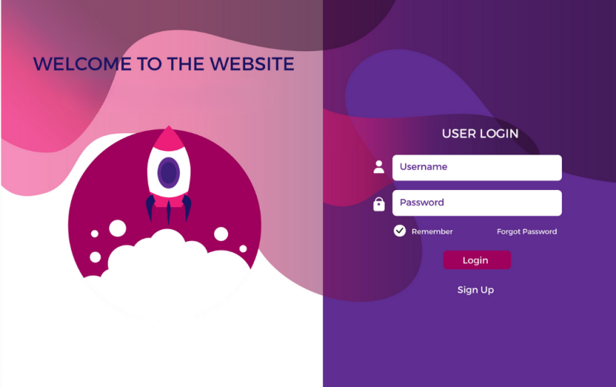 Ecommerce Login Page Design